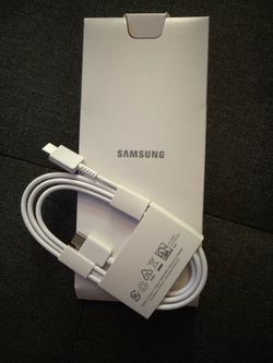 Samsung white USB-C to USB-C cable
