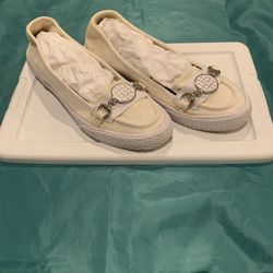 Etienne Aigner White Slip On Flat Shoes Size 7M