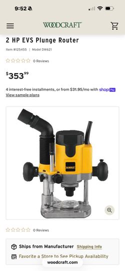 DeWalt DW621 2-HP Plunge Router