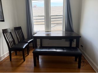 Heavy dining room table.