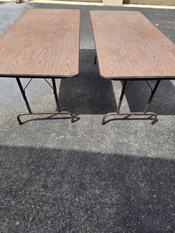 Pair Of Large Banquet Tables