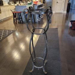 TWO Metal Planter Stand Plant Stand Pot Vase Stand