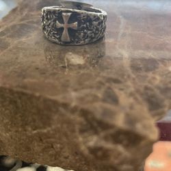 James Avery Hammered Cross Ring (retired)