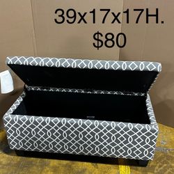 Storage Bench/ Ottoman 39x17x17.  $80
