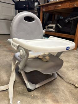 Chicco Portable Booster Seat High Chair Gray