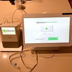 Clover Station C500 POS Point of Sale System + AC Adapter + p550 printer