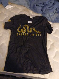 Black rifle coffee company coffee, or die don't tread on me t shirt