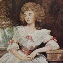 MRS. MARK CURRIE English George Romney Fine Art Print 1900’s Vintage Original Antique London England Printed Collectible ARTIST PAINTER