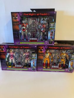 FNAF Glamrock Roxanne Wolf Glamrock Freddy and Glamrock Chica Endo Series