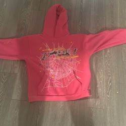 pink sp5der hoodie
