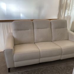 white Leather Recliners Sofas