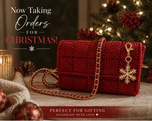 Handmade Crochet Purse – Christmas Gift – Women’s Crossbody Bag