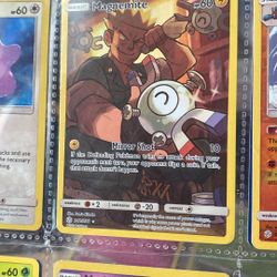Magnemite Pokémon card from the Sun & Moon Cosmic Eclipse expansion, released in 2019