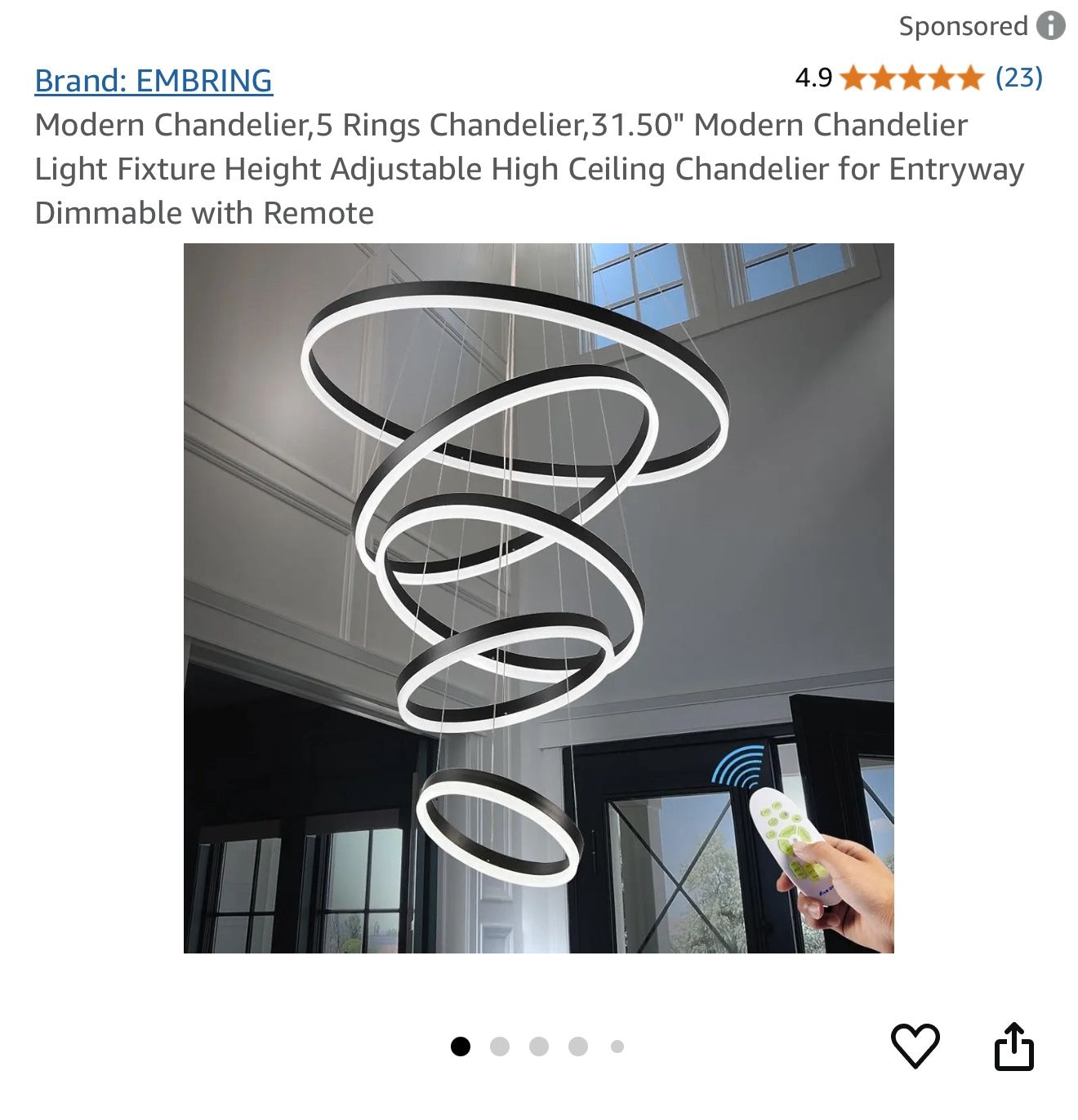 Brand New Chandelier (negotiable)