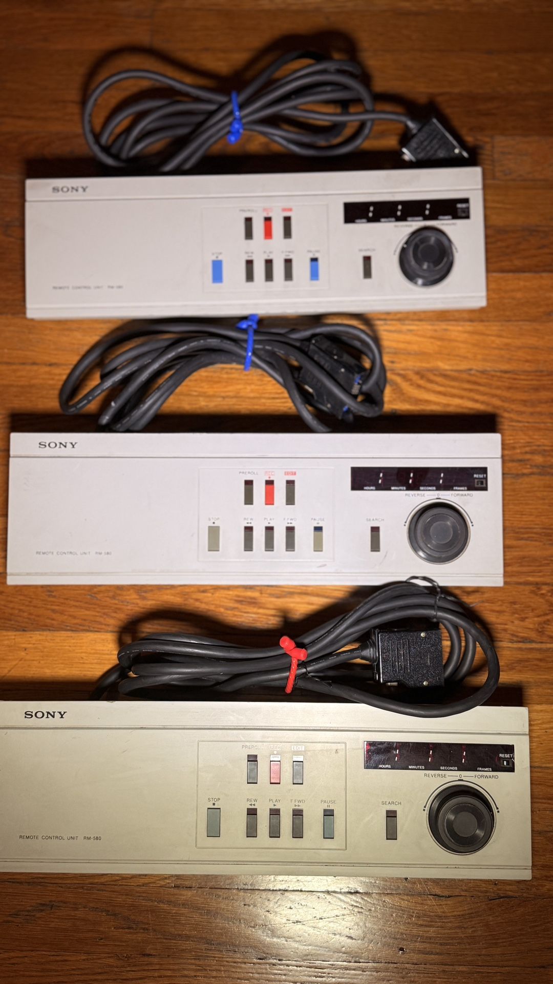 Sony U-Matic remotes RM-580 RM-500