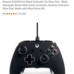 PowerA FUSION Pro Wired Controller for Xbox One - Black, Gamepad, Wired Video Game Controller, Gaming Controller, Xbox One, Works with Xbox Series X|S