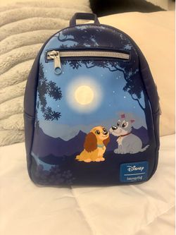 🐾 Loungefly Disney Ladythe Tramp Moonlight Stroll Mini Backpack 🐾