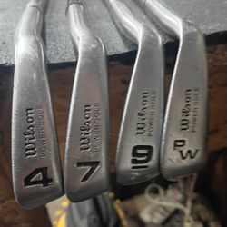 Wilson Power Sole 1200 Irons 4,7,9,PW