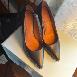 Genuine Leather Coach Pumps