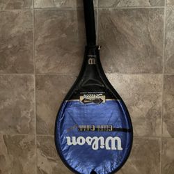 WILSON COURT CHAMP STRETCH 28" 4 1/4 OVERSIZED TENNIS RACKET With Cover