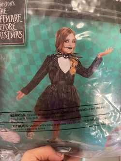 Jack skellington girls costume