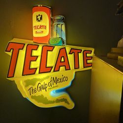Vintage Rare Tecate Beer Sign