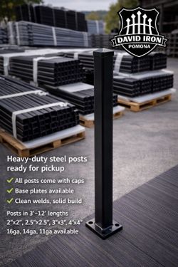 Galvanized Steel Fence Posts – Multiple Sizes Available