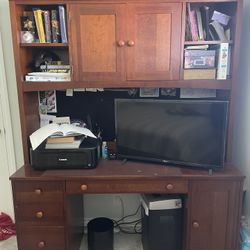 Ethan Allen Real Wood Office Work Space / Desk
