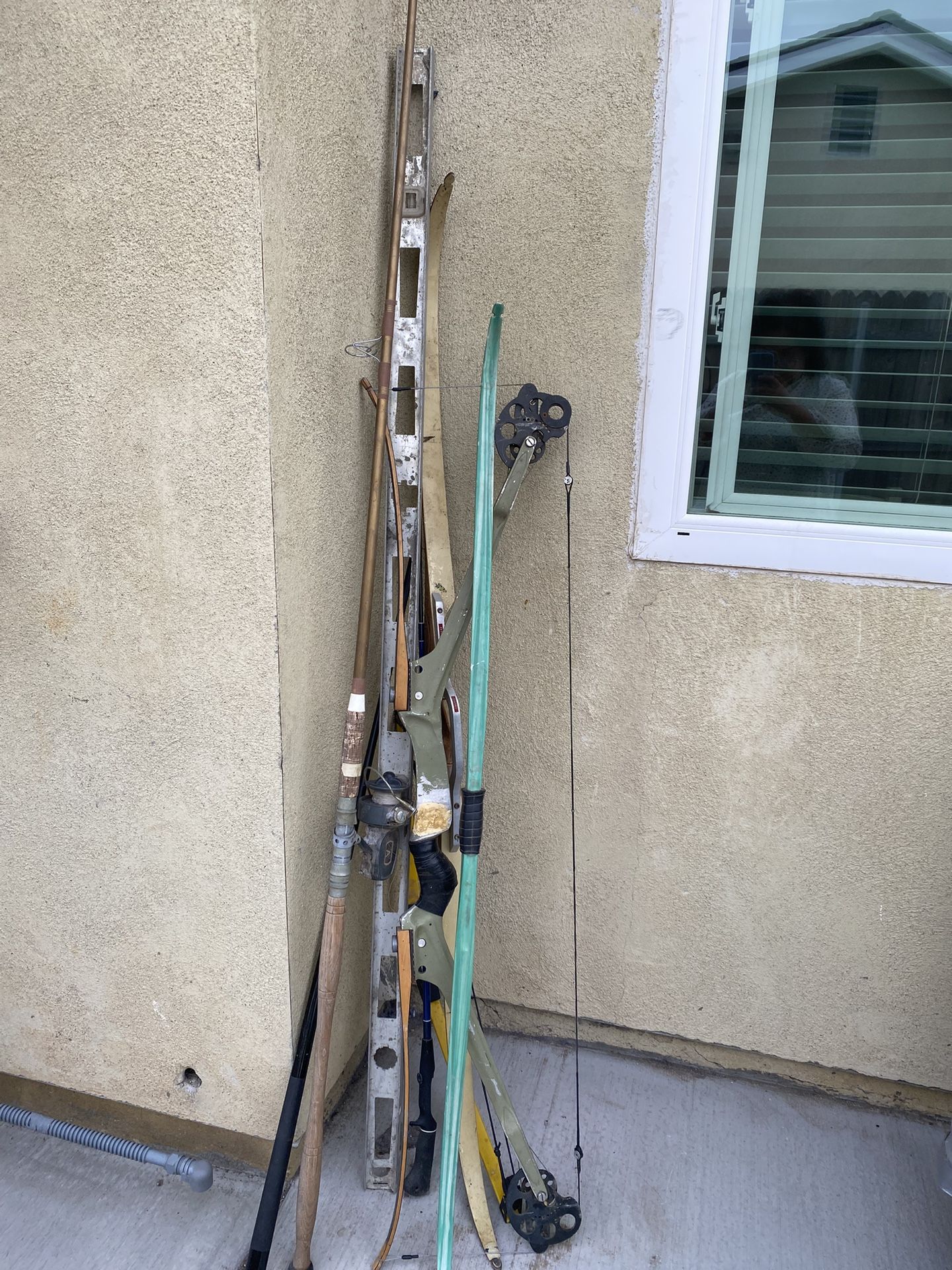 Fishing Rod, Bows Etc