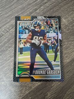 2026 Oronde Gadsden Topps Flagship Black Leather Refractor Rookie /10