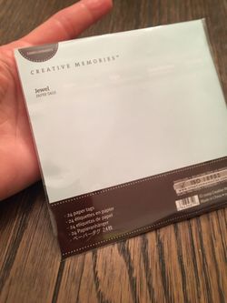 CREATIVE MEMORIES JEWEL PAPER TAGS (24) NIP