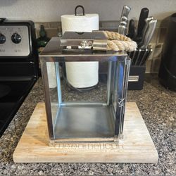 Stainless steel Glass Display 