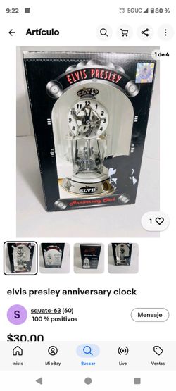 Elvis Presley Anniversary Clock