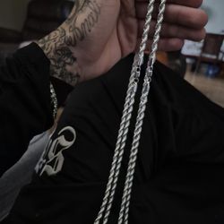 925 silver rope chain
