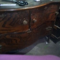 A Vintage Foot Chest And Dresser