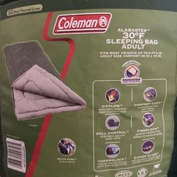 Two Coleman Sleeping Bags In Excellent Condition