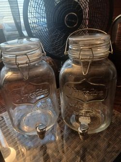 Vintage Glass One Gallon Dispensers