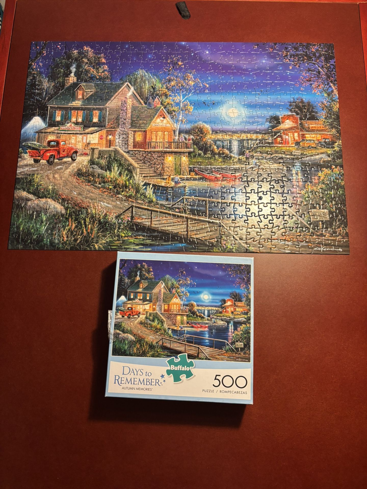Buffalo Days To Remember Puzzle 500 Pieces Complete