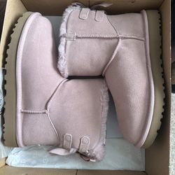 ugg w mini continuity bow pink