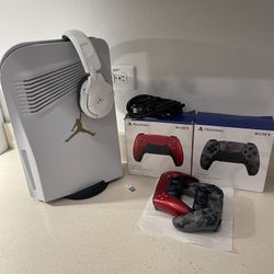 Ps5 With Two Controllers And A Turtle Beach Stealth 600 Wireless Headset
