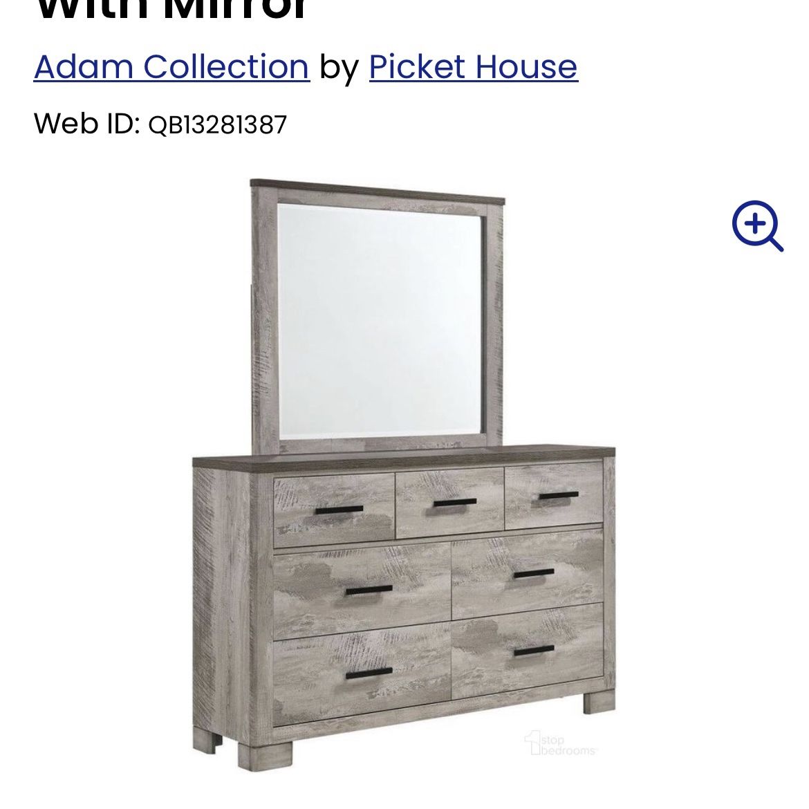 Brand New Dresser with Mirror - still in box 