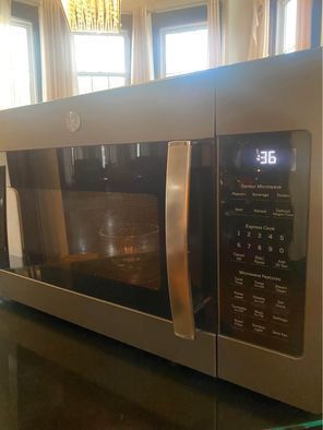 🔥🔥Over the Range Microwave with Sensor Cooking in Slate, Fingerprint Resistant