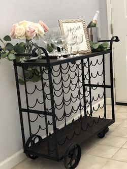wine cart or mimosa table
