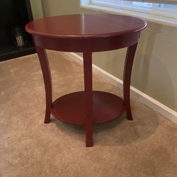 Wood End table 27x24 