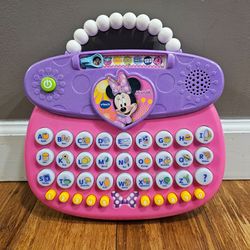 VTech Disney Minnie Mouse Spell & Learn Toy Laptop - Light Up