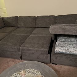 Gray Sectional/ Love Seat/ Sofa 