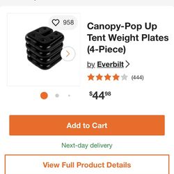 Canopy Holders Pop Up Tent Weights Four Pieces