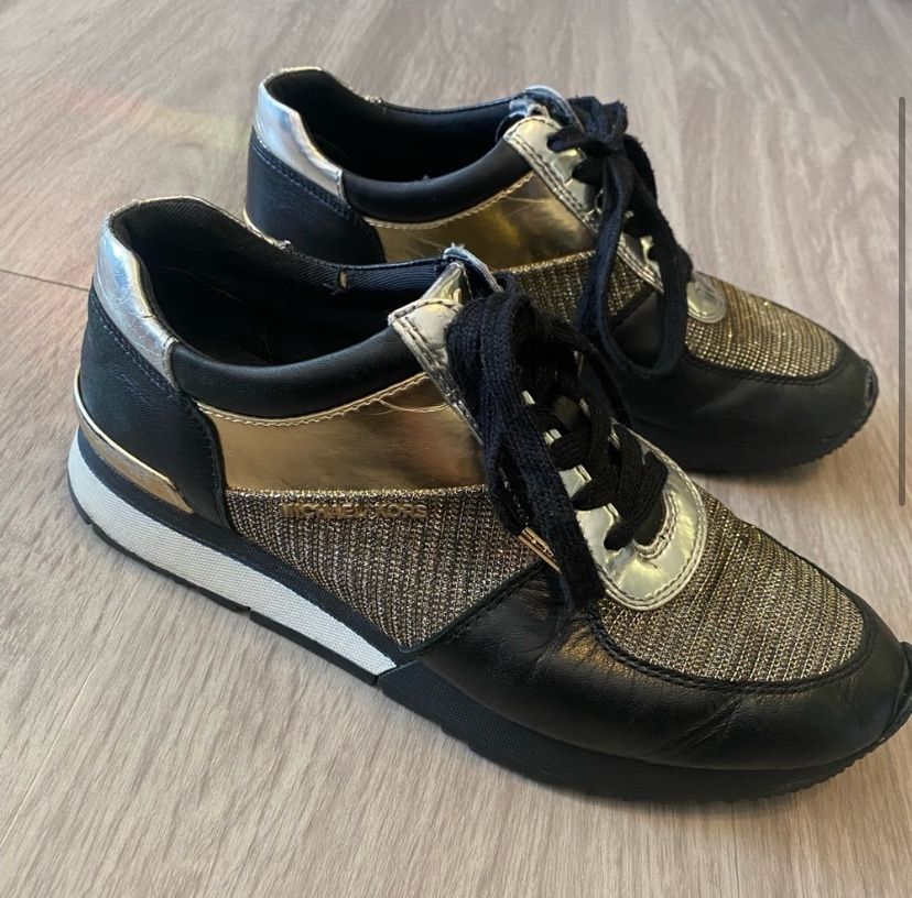 Michael Kors Sparkly Leather Sneakers