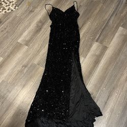 Sequined Prom Dress