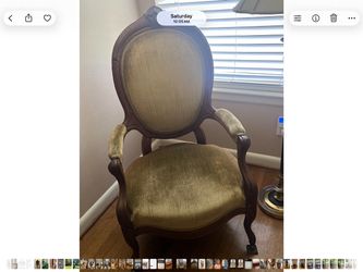 Vintage Carved Salon Chair